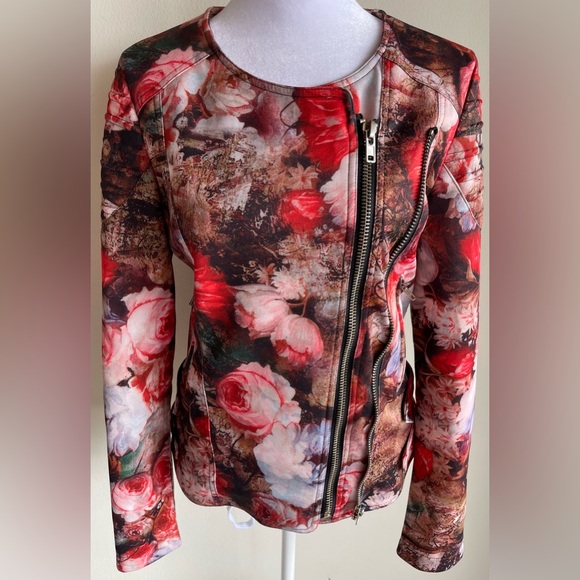 TOV HOLY G Inc ZIP FRONT MOTORCYCLE STYLE JACKET SZ 40 - Picture 8 of 12